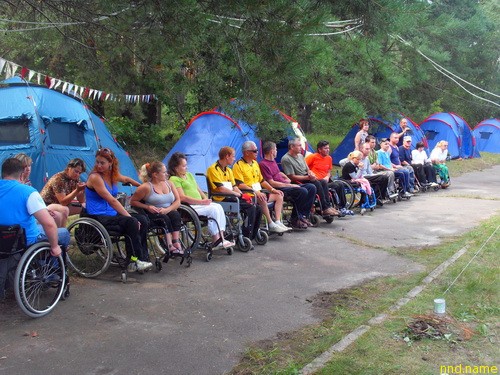 На Мозырщине прошёл туристический слёт для инвалидов-колясочников