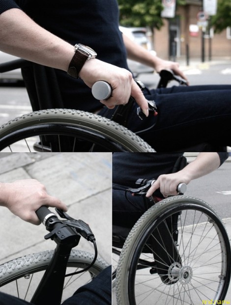 Synergise: рычажная система управления инвалидной коляской