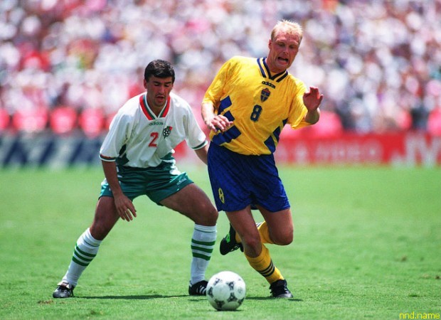 Клас Ингессон (справа) на чемпионате мира 1994 года