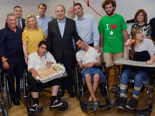 Акция протеста инвалидов в Иерусалиме