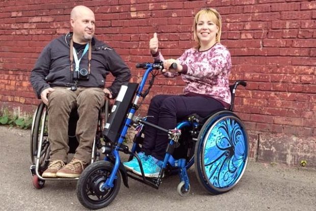 Стартап UNAwheel приставки для инвалидных колясок