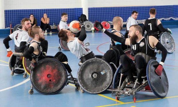 В Беларуси появилась команда по регби на колясках