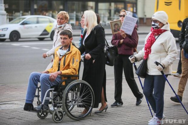 Марш людей с инвалидностью в Минске
