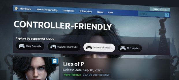 В Steam появилась официальная поддержка контроллеров Sony DualShock и DualSense