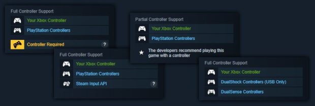 В Steam появилась официальная поддержка контроллеров Sony DualShock и DualSense