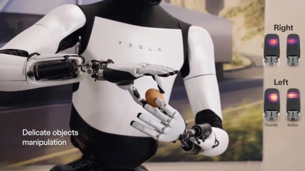 Робот Tesla Optimus может безопасно манипулировать даже хрупкими предметами